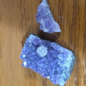 Amethyst Crystals Brooch